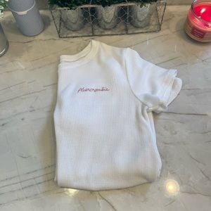 Abercrombie kids, white tie front shirt
